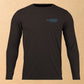 "The Shed Blockprint" Unisex Long-Sleeved T-Shirt - Black